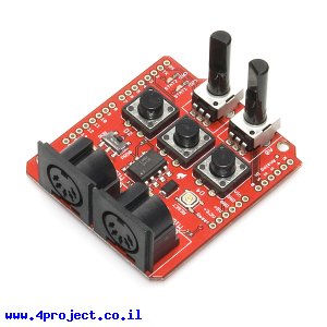 מגן Arduino MIDI - גרסה קודמת