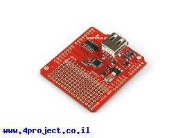תמונה של מוצר מגן Arduino USB Host (חיבור USB-A)