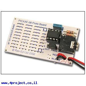 כרטיס פיתוח PICAXE 8 Pin - ערכה