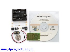 תמונה של מוצר כרטיס פיתוח PICAXE 08M - ערכת התחלה