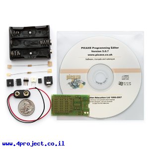 כרטיס פיתוח PICAXE 08M - ערכת התחלה