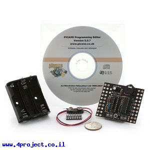 כרטיס פיתוח PICAXE 18X - ערכת התחלה