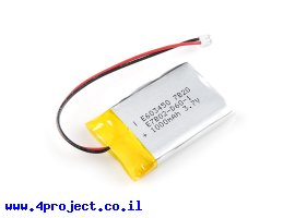 תמונה של מוצר סוללה - LiPoly 3.7V/1000mAh/2C