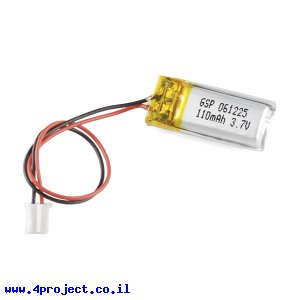 סוללה - LiPoly 3.7V/110mAh/2C