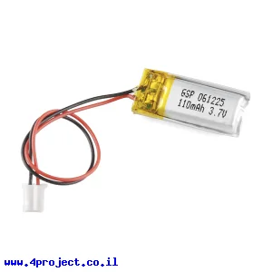 סוללה - LiPoly 3.7V/110mAh/2C