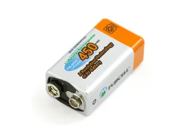 תמונה של מוצר סוללה - LiPoly 9V/450mAh