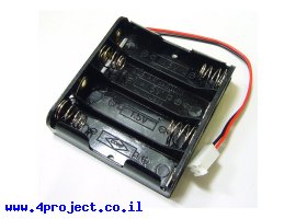 תמונה של מוצר בית סוללה - 4xAA עם מחבר Molex