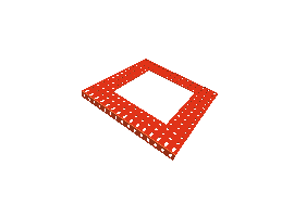 תמונה של מוצר פלטה מקופלת 15x15 עם חלון 9x9