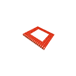 פלטה מקופלת 15x15 עם חלון 9x9