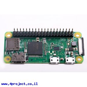 כרטיס פיתוח - Raspberry Pi Zero WH (עם מחבר)