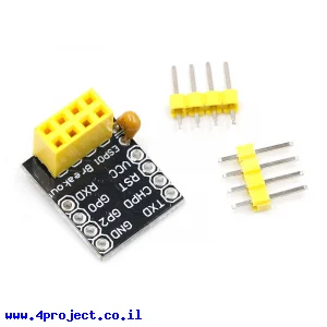 מתאם מודול WiFi ESP8266 דגם ESP-01S למטריצה