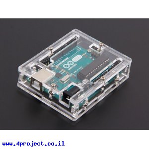 מארז אקרילי לכרטיסי Arduino UNO