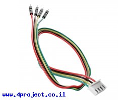 תמונה של מוצר מחבר JST-XH 4-pin לזכר Dupont