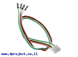 תמונה של מוצר מחבר JST-XH 4-pin לנקבה Dupont