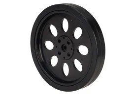 תמונה של מוצר גלגל 70x11 מ"מ שחור לציר מנוע סרוו 25T
