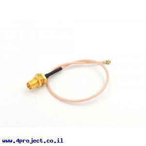 מתאם מחבר U.FL/IPEX1 ל-RP-SMA - אורך 20 ס"מ