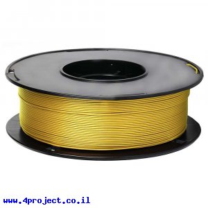 פלסטיק למדפסת תלת-מימד - זהב בהיר - PLA 1.75mm