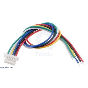 מחבר JST-SH 6-pin עם חוטים - 12 ס"מ (למקודדים)