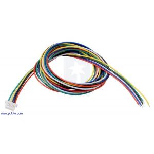 מחבר JST-SH 6-pin עם חוטים - 75 ס"מ (למקודדים)