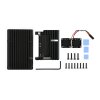 מארז לכרטיסי Raspberry PI 4 - אלומיניום עם שני מאווררים