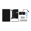 מארז לכרטיסי Raspberry PI 4 - אלומיניום עם שני מאווררים