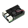 מארז לכרטיסי Raspberry PI 4 - אלומיניום עם שני מאווררים