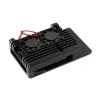 מארז לכרטיסי Raspberry PI 4 - אלומיניום עם שני מאווררים