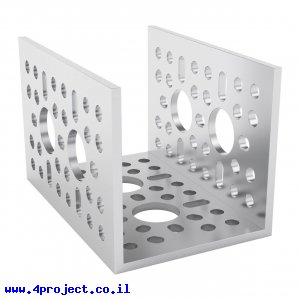 פרופיל אלומיניום goBILDA סדרה 1120 - אורך 72 מ"מ, 2 חורים