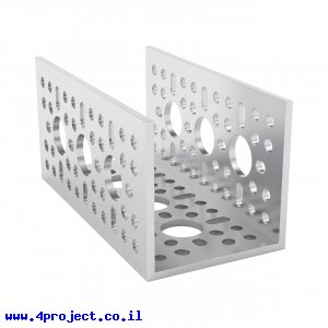 פרופיל אלומיניום goBILDA סדרה 1120 - אורך 96 מ"מ, 3 חורים