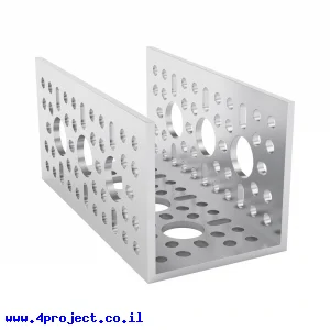 פרופיל אלומיניום goBILDA סדרה 1120 - אורך 96 מ"מ, 3 חורים