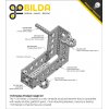 פרופיל אלומיניום goBILDA סדרה 1120 - אורך 120 מ"מ, 4 חורים