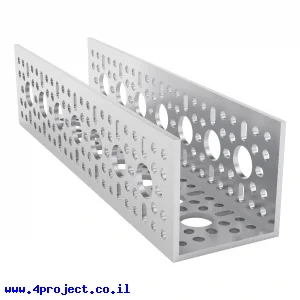 פרופיל אלומיניום goBILDA סדרה 1120 - אורך 192 מ"מ, 7 חורים