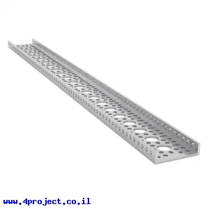פרופיל אלומיניום goBILDA נמוך סדרה 1121 - אורך 528 מ"מ, 21 חורים