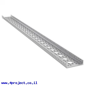 פרופיל אלומיניום goBILDA נמוך סדרה 1121 - אורך 624 מ"מ, 25 חורים