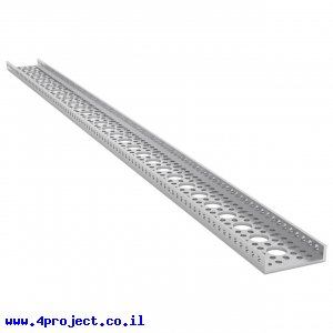 פרופיל אלומיניום goBILDA נמוך סדרה 1121 - אורך 720 מ"מ, 29 חורים