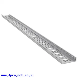 פרופיל אלומיניום goBILDA נמוך סדרה 1121 - אורך 720 מ"מ, 29 חורים