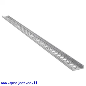פרופיל אלומיניום goBILDA נמוך סדרה 1121 - אורך 1008 מ"מ, 41 חורים
