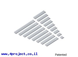 תמונה של מוצר פרופיל אלומיניום goBILDA סדרה 1121 - ערכה של 17 גדלים