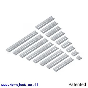 פרופיל אלומיניום goBILDA סדרה 1121 - ערכה של 17 גדלים