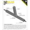 פרופיל אלומיניום פתוח goRAIL סדרה 1118 - אורך 240 מ"מ