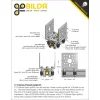 פרופיל אלומיניום goRAIL פתוח סדרה 1118 - ערכה של 12 גדלים