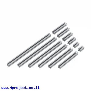 פרופיל אלומיניום goRAIL פתוח סדרה 1118 - ערכה של 12 גדלים