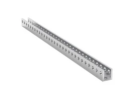 תמונה של מוצר פרופיל אלומיניום U קטן goBILDA סדרה 1101 - אורך 232 מ"מ, 29 חורים