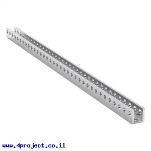 פרופיל אלומיניום U קטן goBILDA סדרה 1101 - אורך 280 מ"מ, 35 חורים