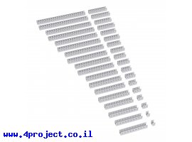 תמונה של מוצר פרופיל אלומיניום U קטן goBILDA סדרה 1101 - ערכה של 18 גדלים