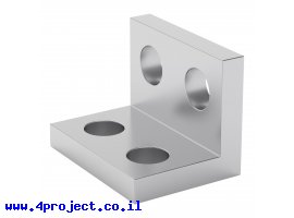 תמונה של מוצר פרופיל אלומיניום L קטן goBILDA סדרה 1103 - אורך 16 מ"מ, 2 חורים - 2 יחידות