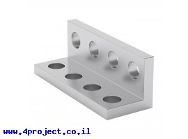 תמונה של מוצר פרופיל אלומיניום L קטן goBILDA סדרה 1103 - אורך 32 מ"מ, 4 חורים - 2 יחידות