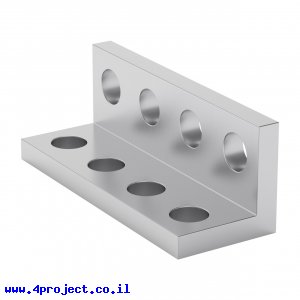 פרופיל אלומיניום L קטן goBILDA סדרה 1103 - אורך 32 מ"מ, 4 חורים - 2 יחידות