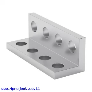 פרופיל אלומיניום L קטן goBILDA סדרה 1103 - אורך 32 מ"מ, 4 חורים - 2 יחידות