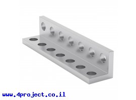 תמונה של מוצר פרופיל אלומיניום L קטן goBILDA סדרה 1103 - אורך 56 מ"מ, 7 חורים - 2 יחידות